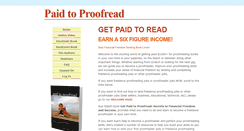 Desktop Screenshot of paidtoproofread.com